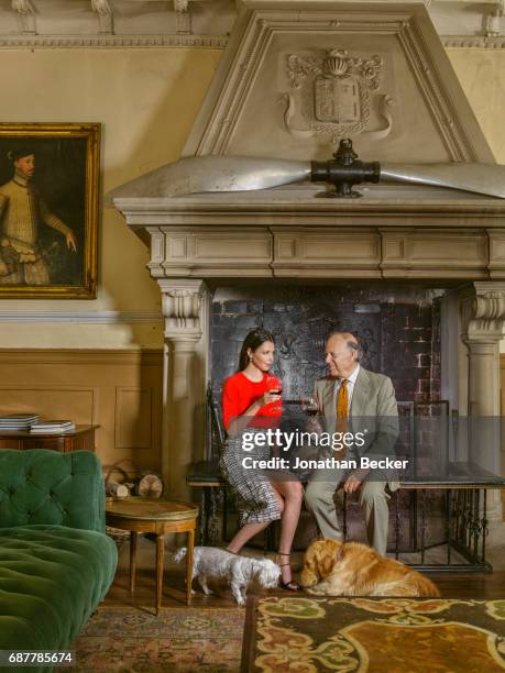 Esther Dona and Carlos Falco are photographed for Vanity Fair - Spain on May 27, 2016 at Palacio el Rincon in Madrid, Spain. PUBLISHED IMAGE.