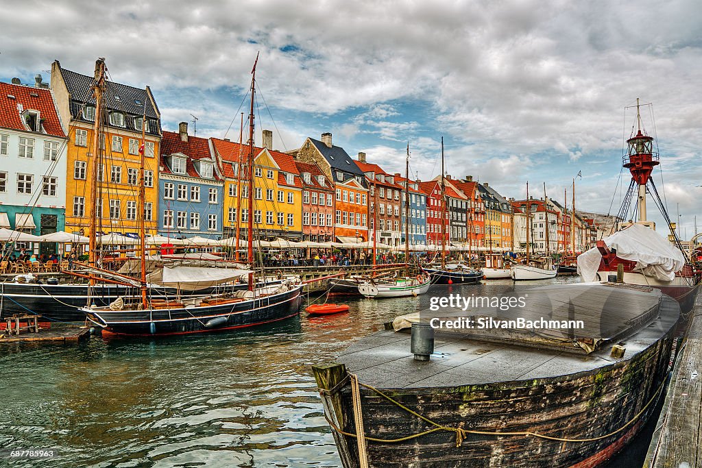 Nyhavn harbor, Copenhagen, Denmark