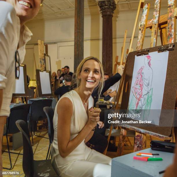 Lauren Santo Domingo is photographed for Vanity Fair Magazine on September 15, 2016 at a drawing-party fund-raiser at the Tribeca art school in New...