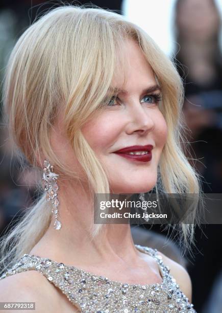 Nicole Kidman attends the "The Beguiled" screening during the 70th annual Cannes Film Festival at Palais des Festivals on May 24, 2017 in Cannes,...