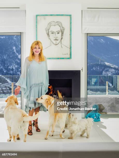 Baroness Carmen von Thyssen is photographed for Vanity Fair - Spain on January 19, 2017 at home in Escaldes-Engordany, Andorra. PUBLISHED IMAGE.