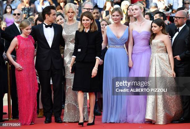 Australian actress Angourie Rice, Irish actor Colin Farrell, Australian-US actress Nicole Kidman, US director Sofia Coppola, US actress Kirsten...