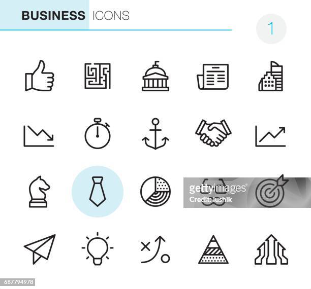 stockillustraties, clipart, cartoons en iconen met bedrijfsleven - pixel perfect iconen - anchor illustration