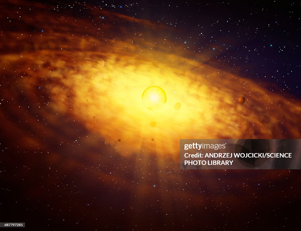Planetary Disc Protoplanetary Disc Formation High-Res Vector Graphic - Getty Images