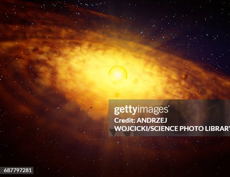 Protoplanetary Protoplanetary Disc Formation High-Res Vector Graphic - Getty Images
