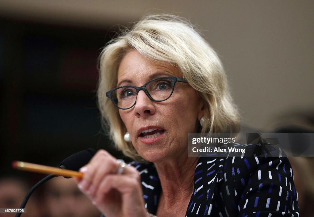 Education Secretary Betsy DeVos Testifies To House Appropriations Committee On Education Dept. Budget