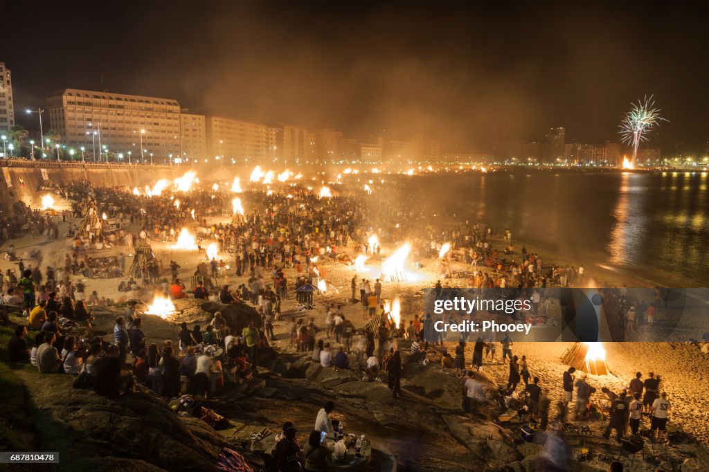 La Coruña Freudenfeuer von Saint John