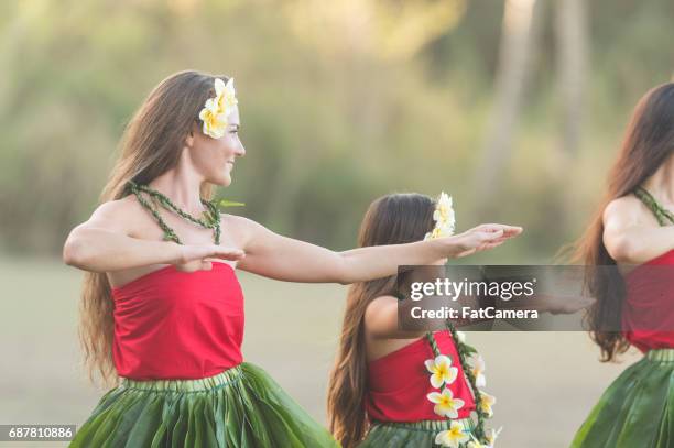 hula rehearsal! - hula stock pictures, royalty-free photos & images