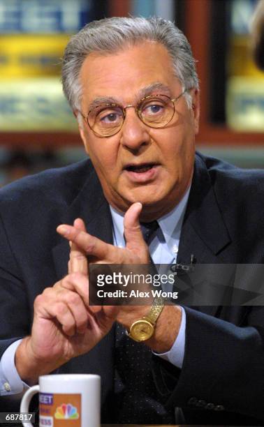 House Majority Leader Dick Armey talks about his retirement from the House of Representatives on NBCs ''Meet the Press'' December 16, 2001 during a...