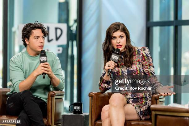 Jon Bass and Alexandra Daddario discuss "Baywatch" with the Build Series on May 24, 2017 in New York City.