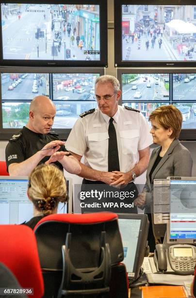 First Minister Nicola Sturgeon meets Sergeant Ian Robertson and Chief Constable of Police Scotland Phil Gormley and other Police at Multi Agency...