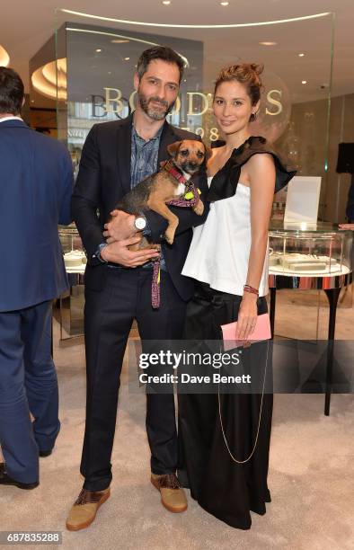 Nick Hopper and Jasmine Hemsley attends the Boodles Sloane Street Launch Party on May 24, 2017 in London, England.