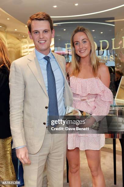 David Tollemache and Jemima Cadbury attend the Boodles Sloane Street Launch Party on May 24, 2017 in London, England.