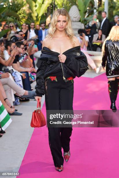 Models wearing Philipp Plein walk the runway at the Philipp Plein Cruise Show 2018 during the 70th annual Cannes Film Festival at on May 24, 2017 in...