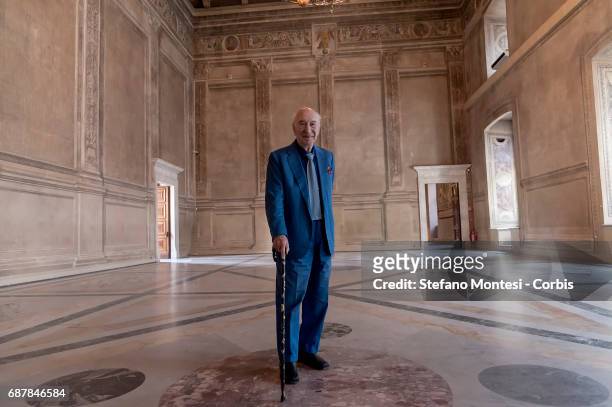 Giuliano Montaldo, Film director and screenwriter during a press conference at Venice Palace where "ArtCity" is presented, a project of cultural...