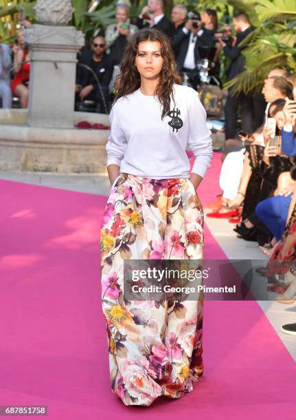 Models wearing Philipp Plein walk the runway at the Philipp Plein Cruise Show 2018 during the 70th annual Cannes Film Festival at on May 24, 2017 in...