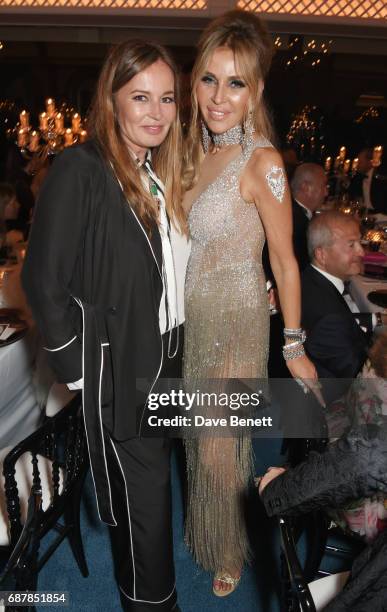 Eva Cavalli and Nina Stevens attend the de Grisogono "Love On The Rocks" party during the 70th annual Cannes Film Festival at Hotel du Cap-Eden-Roc...