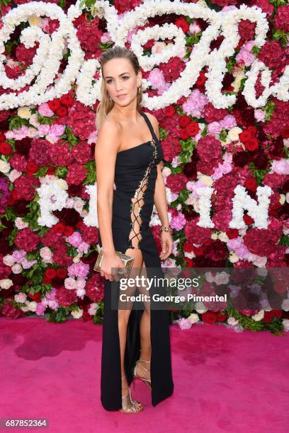 Spanish race car driver Carmen Jorda attends the Philipp Plein Cruise Show 2018 during the 70th annual Cannes Film Festival at on May 24, 2017 in...