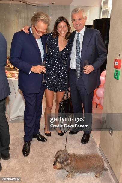 Lord March, Tessa Packard, and Michael Wainwright attend the Boodles Sloane Street Launch Party on May 24, 2017 in London, England.