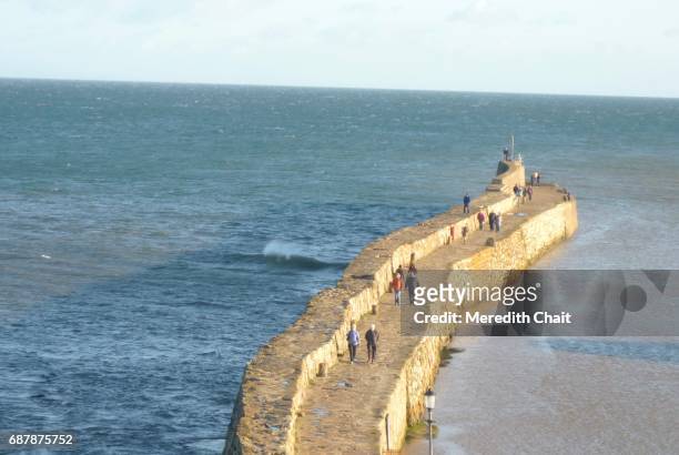 st. andrews pier - st andrew's bay stock pictures, royalty-free photos & images