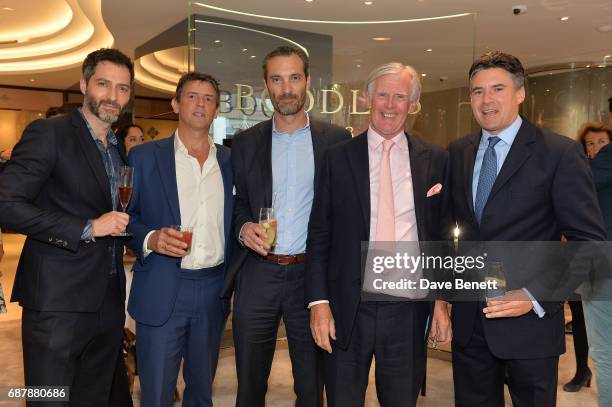 Nick Hopper, Guest, Marchese Ferrante Ferrero Gubernatis Ventimiglia, Chairman of Boodles Nicholas Wainwright and Edward Taylor attend the Boodles...