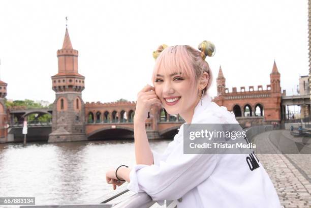 Jannine Weigel the new protege of Phill Hallenberger seen Berlin on May 24, 2017 in Berlin, Germany.