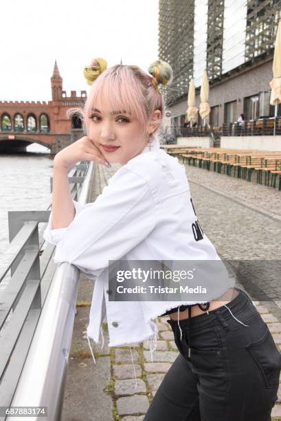 Jannine Weigel the new protege of Phill Hallenberger seen Berlin on May 24, 2017 in Berlin, Germany.