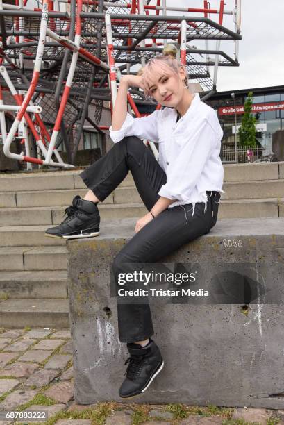 Jannine Weigel the new protege of Phill Hallenberger seen Berlin on May 24, 2017 in Berlin, Germany.