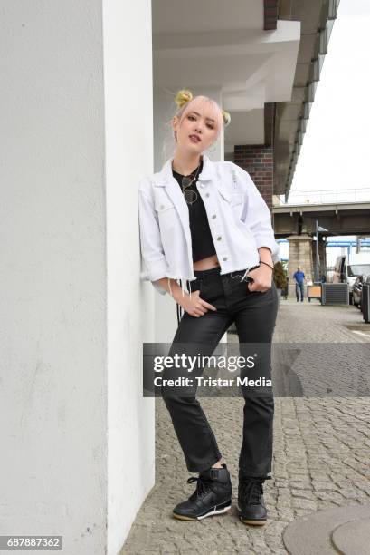 Jannine Weigel the new protege of Phill Hallenberger seen Berlin on May 24, 2017 in Berlin, Germany.