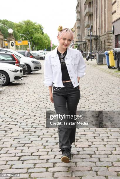 Jannine Weigel the new protege of Phill Hallenberger seen Berlin on May 24, 2017 in Berlin, Germany.