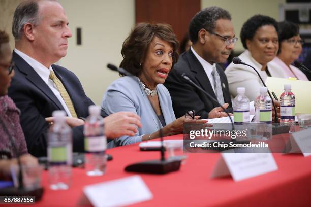 Rep. Dan Kildee , House Financial Services Committee ranking member Rep. Maxine Waters and Rep. Emanuel Cleaver moderate a panel discussion about the...