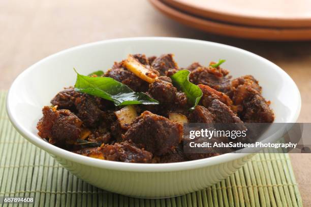 indian beef fry - red meat stock pictures, royalty-free photos & images