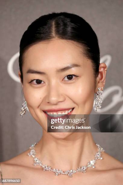 Liu Wen attends the Annabel's & Chopard Party during the 70th annual Cannes Film Festival at Martinez Hotel on May 24, 2017 in Cannes, France.