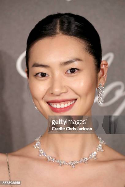 Liu Wen attends the Annabel's & Chopard Party during the 70th annual Cannes Film Festival at Martinez Hotel on May 24, 2017 in Cannes, France.
