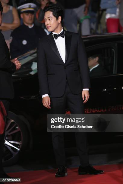 Yim Si-wan attends the "The Merciless " screening during the 70th annual Cannes Film Festival at Palais des Festivals on May 24, 2017 in Cannes,...