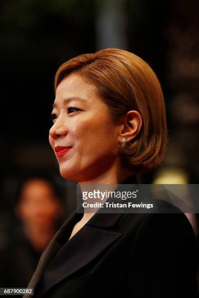 Hye-Jin Jeon attends the "The Merciless " screening during the 70th annual Cannes Film Festival at Palais des Festivals on May 24, 2017 in Cannes,...