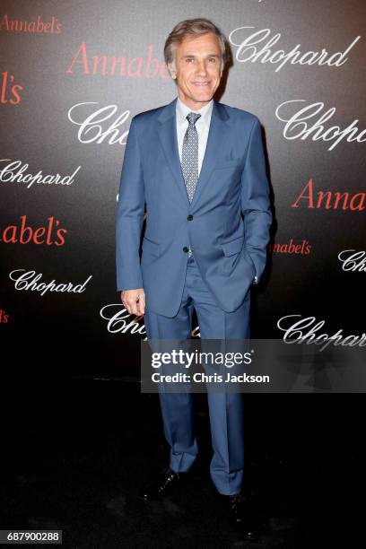 Christoph Waltz attends the Annabel's & Chopard Party during the 70th annual Cannes Film Festival at Martinez Hotel on May 24, 2017 in Cannes, France.