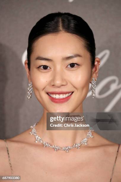 Liu Wen attends the Annabel's & Chopard Party during the 70th annual Cannes Film Festival at Martinez Hotel on May 24, 2017 in Cannes, France.