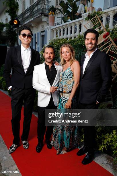 Axel Huynh, Ricardo Rojas, Sanny van Heteren and Jim Mannino attend the AMORE cocktail reception hosted by Ricardo Rojass and Jim Mannino on the...