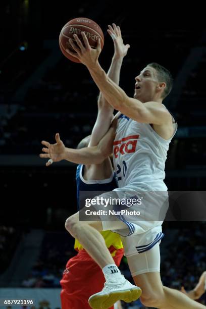 Jaycee Carroll of Real Madrid during the Liga Endesa Play off game between Real Madrid and Andorra at Barclaycard Center on May 24, 2017 in Madrid,...