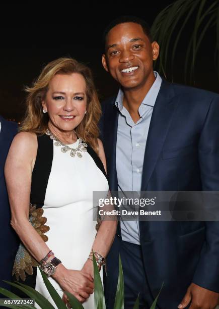 Caroline Scheufele, Artistic Director and Co-President of Chopard, and Will Smith attend the Chopard and Annabel's Gentleman's Evening at the Hotel...