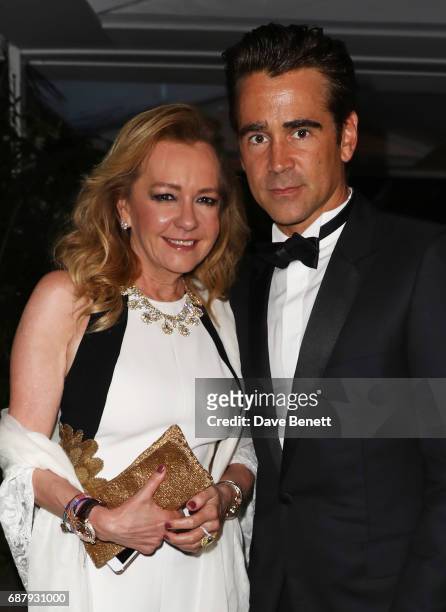 Caroline Scheufele, Artistic Director and Co-President of Chopard, and Colin Farrell attend the Chopard and Annabel's Gentleman's Evening at the...