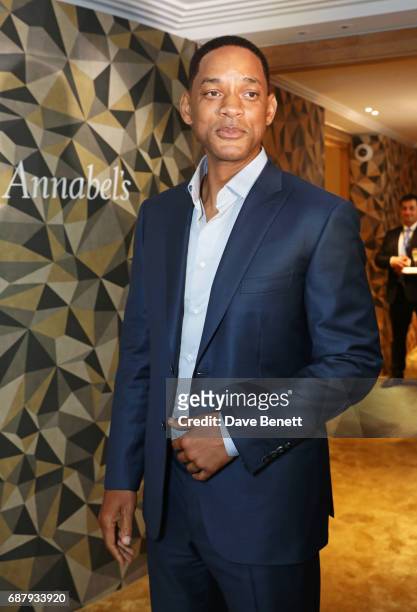 Will Smith attends the Chopard and Annabel's Gentleman's Evening at the Hotel Martinez during the 70th Annual Cannes Film Festival on May 24, 2017 in...