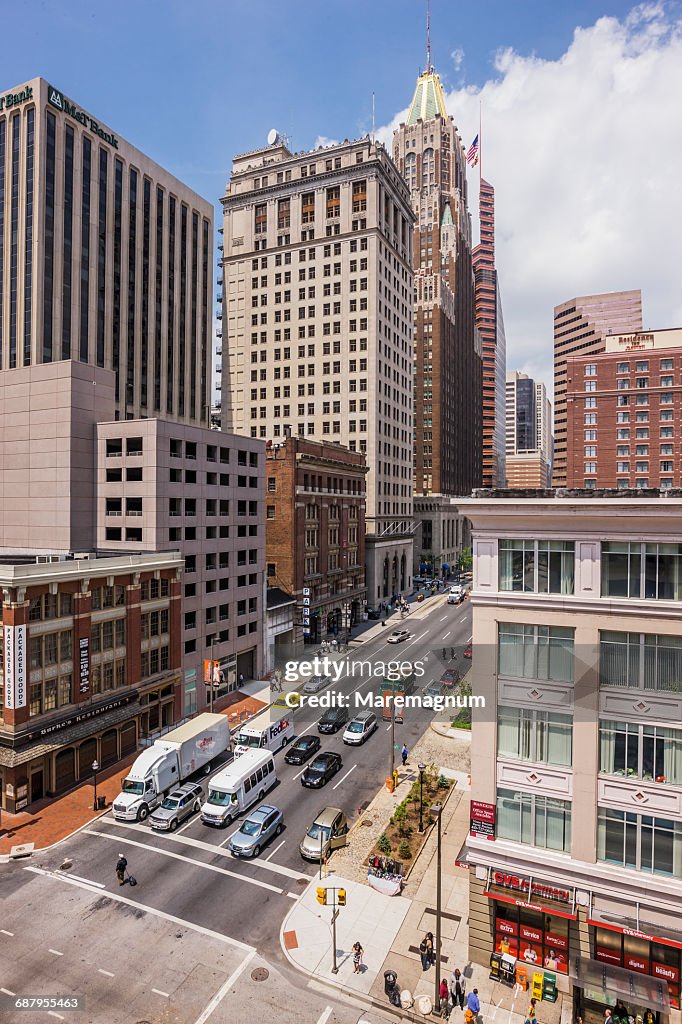 View of Downtown with Bank of America Building