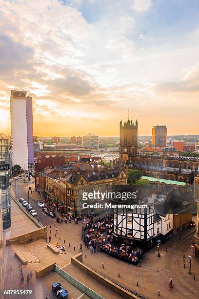 view of the town - manchester england stock pictures, royalty-free photos & images