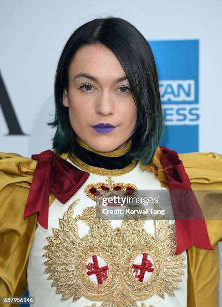 Ella Catliff attends the Spring 2017 Fashion Exhibition Balenciaga: Shaping Fashion at The V&A Museum on May 24, 2017 in London, England.