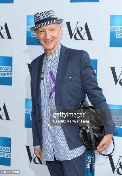 Stephen Jones attends the Spring 2017 Fashion Exhibition Balenciaga: Shaping Fashion at The V&A Museum on May 24, 2017 in London, England.