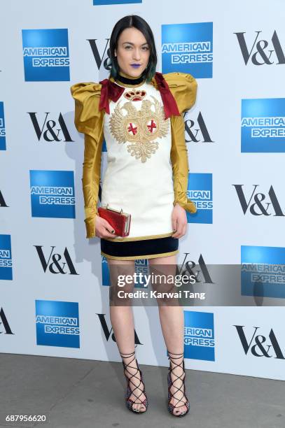 Ella Catliff attends the Spring 2017 Fashion Exhibition Balenciaga: Shaping Fashion at The V&A Museum on May 24, 2017 in London, England.