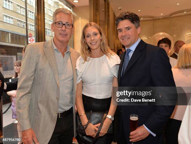 Lisa Henrekson and Eric Watson with Edward Taylor attend the Boodles Sloane Street Launch Party on May 24, 2017 in London, England.