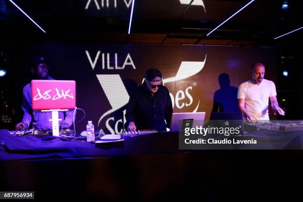 Imhotep and Khéops of IAM perform at Villa Schweppes Cannes during the 70th annual Cannes Film Festival at Villa Schweppes on May 24, 2017 in Cannes,...